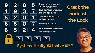 Details Find the 4 digit code of the lock [Tough Math Puzzle] [#1] Guide