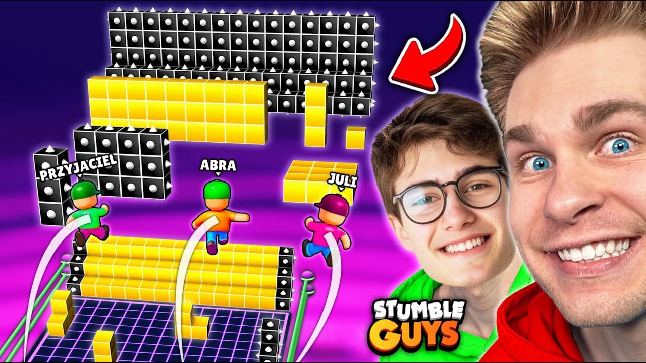 Testujemy ⚠️ NOWĄ WERSJĘ BLOCK DASH (przed PREMIERĄ) 🏆 z PRZYJACIELEM i JULI w Stumble Guys! 😱