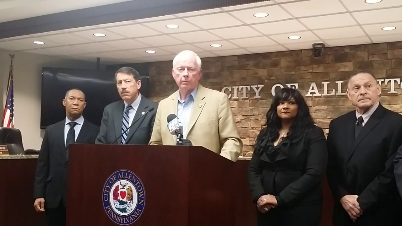 Allentown city council press conference 3 1 18 YouTube