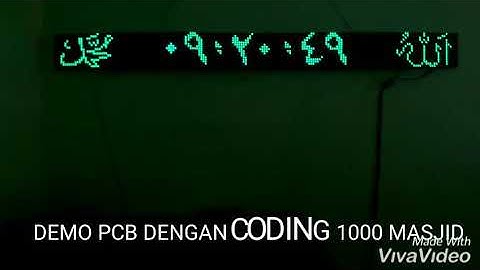 Demo PCB JWS WIFI ESP8266 Support DFPLAYER, 1000 masjid