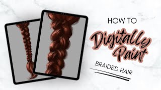 How to Paint Braided Hair in Procreate with Just Two Brushes