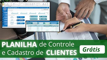 🟠 [Gratuita] Planilha de Cadastro de Clientes Grátis Excel - Controle de Clientes Grátis