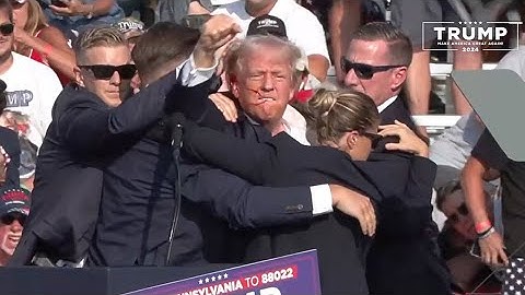 Video: el momento en el que Trump resultó herido en evento de campaña
