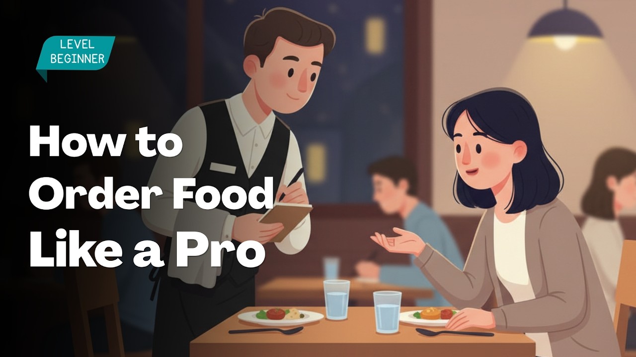 How to Order Food Like a Pro | Easy English Conversatio… — Transcript