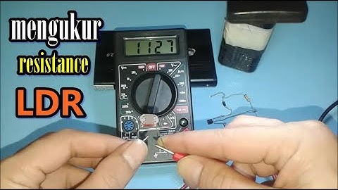 cara mengetahui nilai resistance LDR