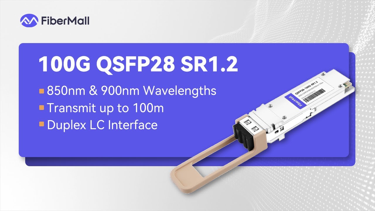 100G QSFP28 SR1.2: 100m Upgrade with Existing LC Duplex Fiber | FiberMall