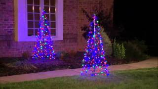 Pre-Lit LED 5' Fold Flat Outdoor Christmas Tree by Lori Greiner on QVC