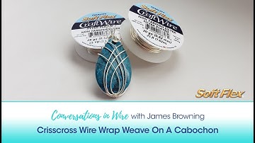 Conversations in Wire with James Browning: Crisscross Wire Wrap Weave On A Cabochon