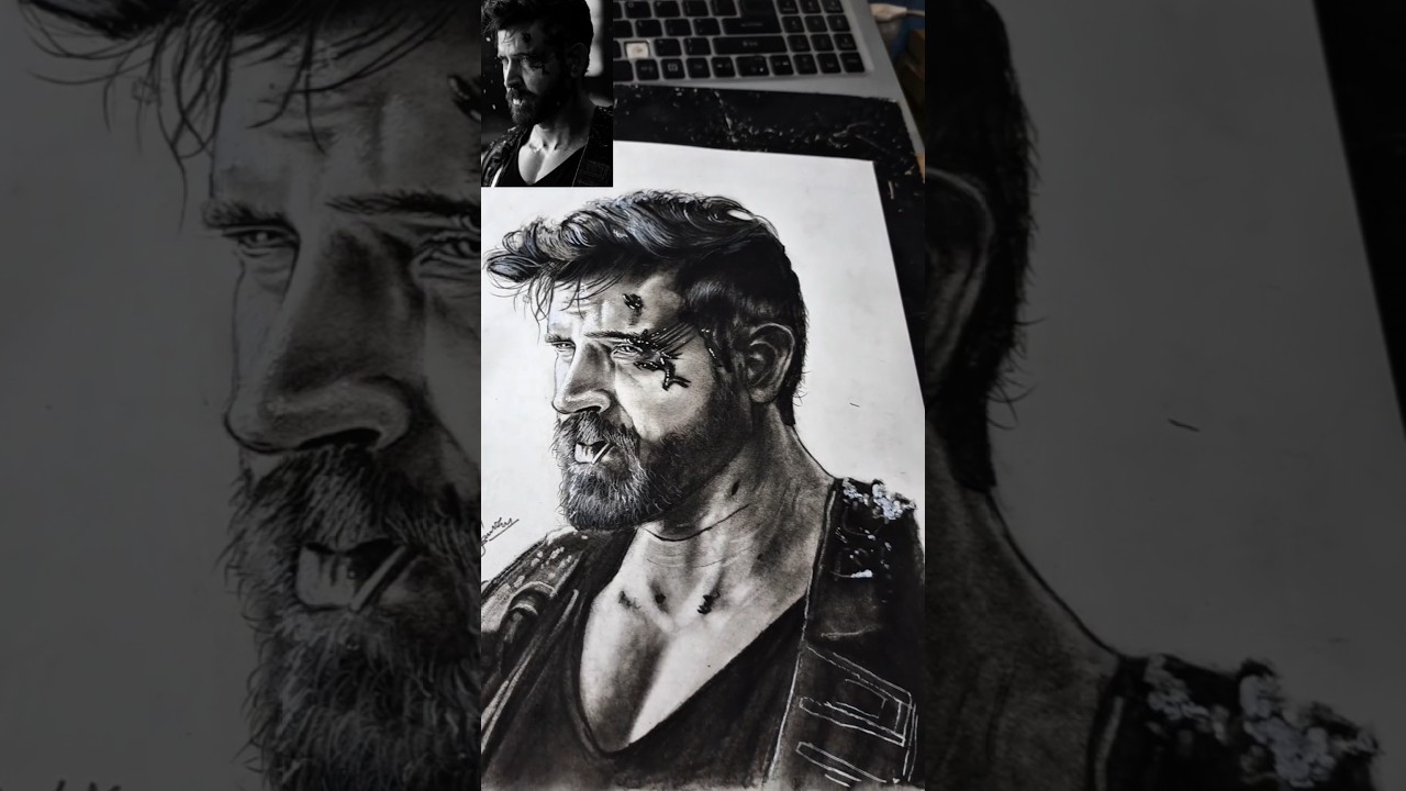 WAR 2 VIRAL HRITHIK  ROSHAN DRAWING 😱 