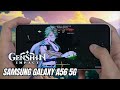 SAMSUNG GALAXY A56 5G TEST GAME Genshin Impact MAX GRAPHICS | FPS &amp; Performance | Exynos 1580