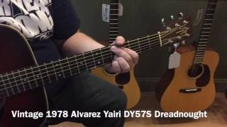 Vintage 1978 Alvarez Yairi DY57S Dreadnought Shaded Top