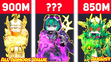 Value List Skyblock 2025 || All Mvp Armors Value || Skyblock Blockman Go