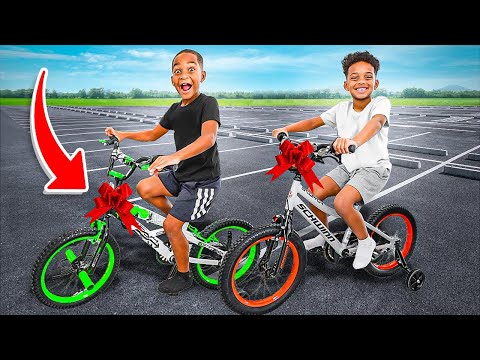 SURPRISING DJ & KYRIE WITH NEW BIKES | The Prince Family Clubhouse