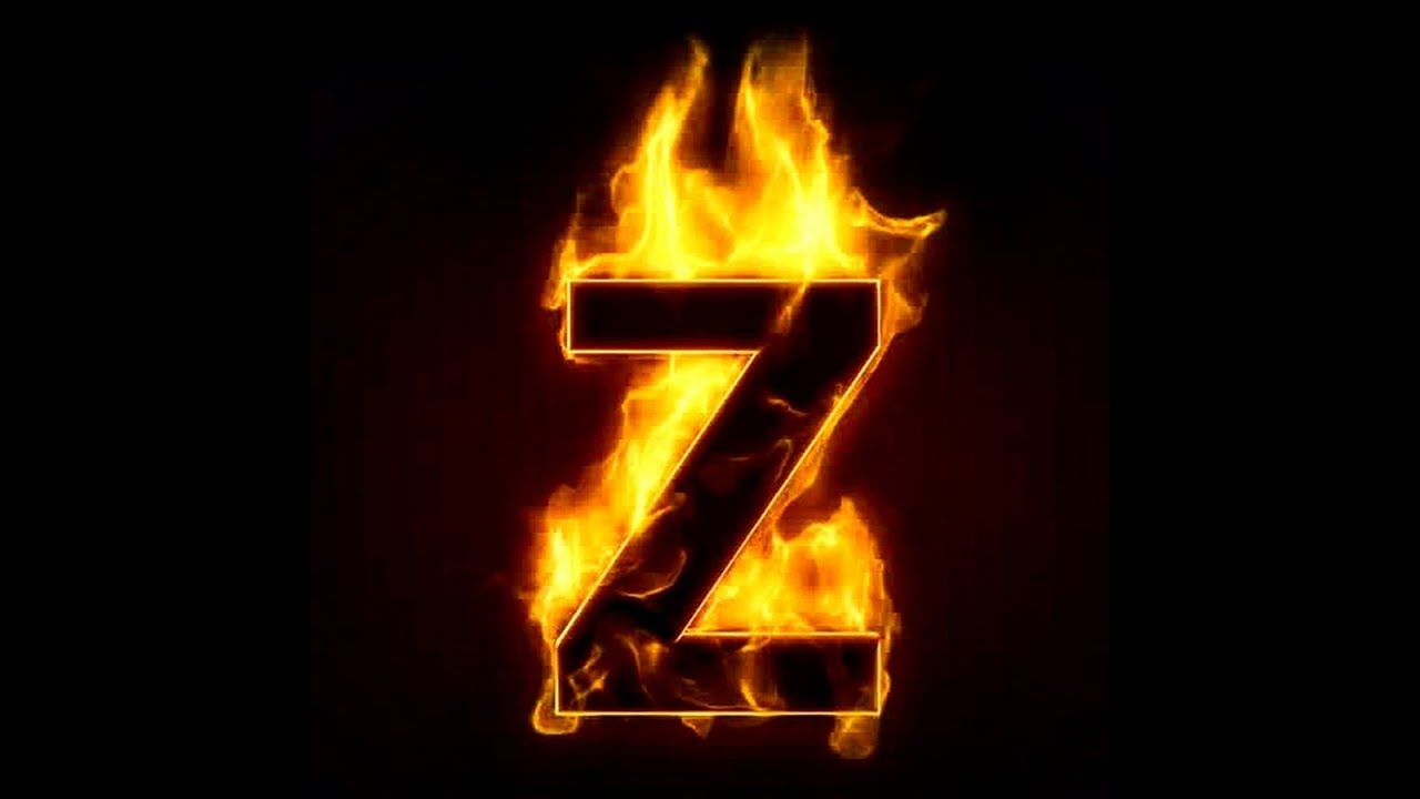Картинка z. Знак z. Буква z. Огненная буква z.