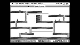 Lode Runner - LEVEL 1 - Apple Macintosh 1983 - 1984 screenshot 1