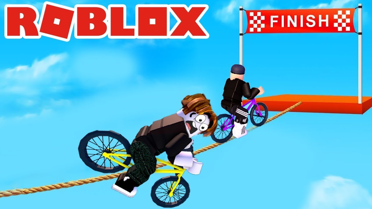 PARKOUR EN BICICLETA PERO ESTOY COMPLETAMENTE ROTO EN ROBLOX