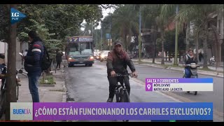 ¿Cómo están funcionando los carriles exclusivos para ómnibus en la provincia?