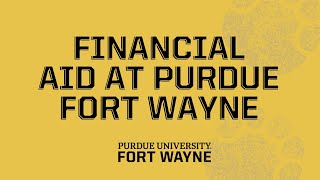 Purdue Fort Wayne Financial Aid