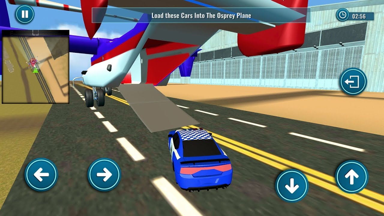 US Police Muscle Car Cargo Plane Flight Simulator (by Fazbro) Android Gameplay [HD]