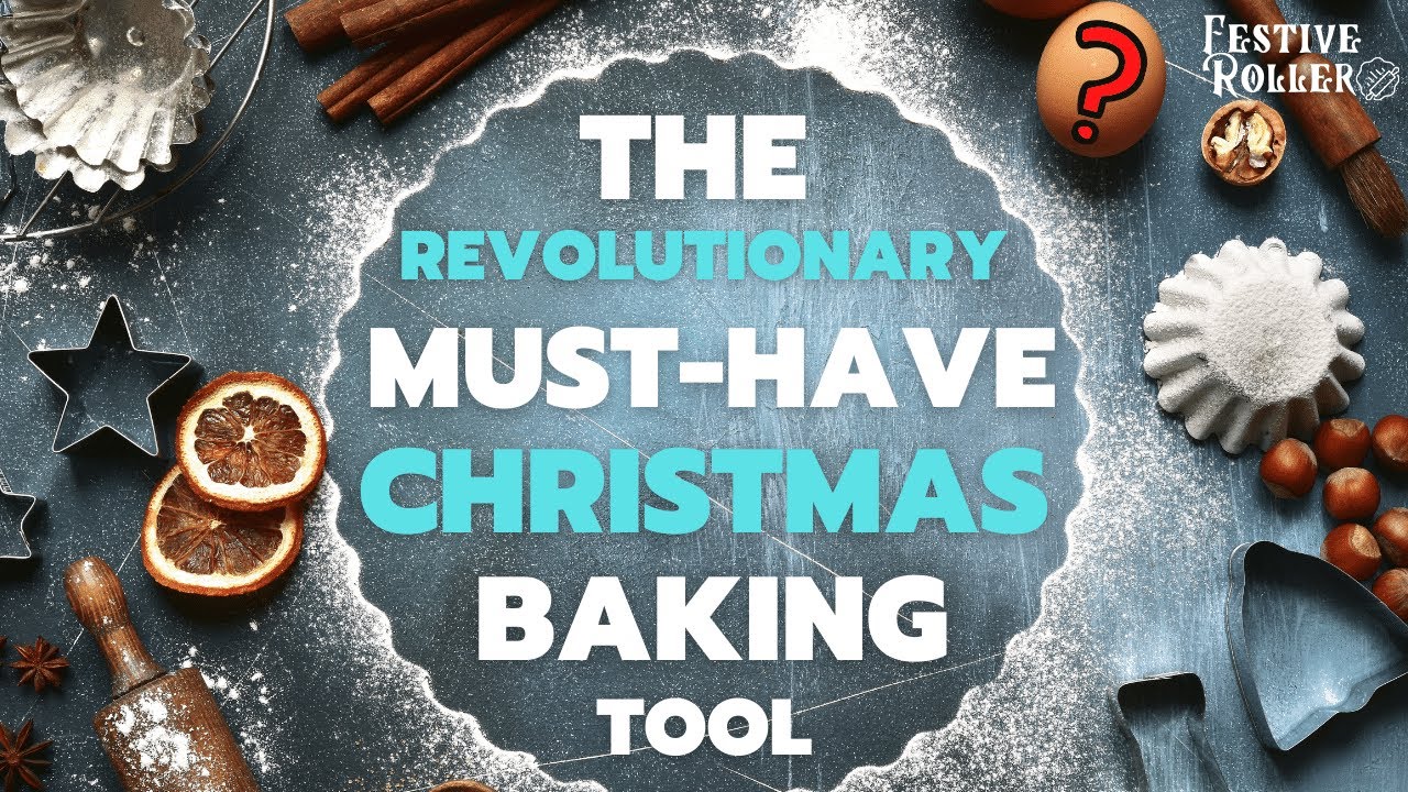 FestiveRoller Rolling Pin with Christmas Patterns