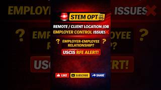 Celebrity 🚨 STEM OPT RFE ALERT! Client Location Job? Employer Control Issues ❌ | Part 5 Profile