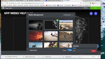 Weebly setting background and title