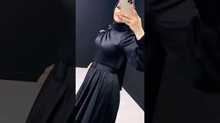 فستان اسود محتشم للمحجبات للمناسبات والاعراس 🥰🧕👰