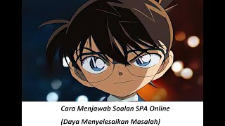 Cara Jawab Soalan Spa Online Daya Menyelesaikan Masalah Youtube