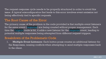 How to Fix Error [ERR_HTTP_HEADERS_SENT] in Your Node.js Application