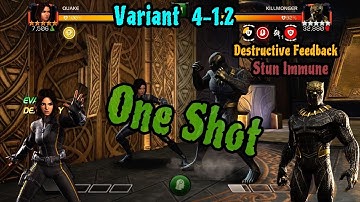 Variant-4 1.2 path KM soloed with R4 Quake #MCOC( Marvel Contest of Champions)