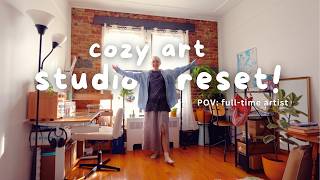 Decluttering My Art Studio So I Can Feel Creative Again ✿ small business diaries