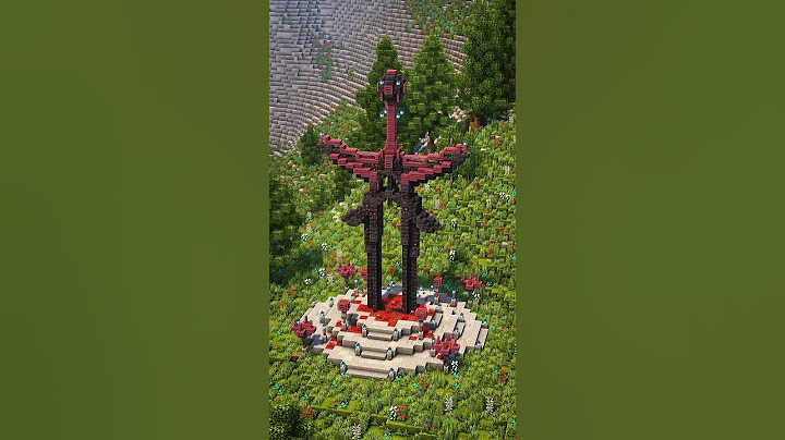 Crimson Sword Nether Portal! 🗡️ Minecraft Build Idea