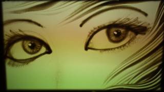 Sand Art by Ilana Yahav - SandFantasy - "My eyes" - Yehuda Poliker in Caesarea