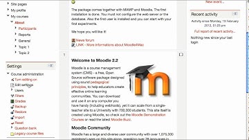 Moodle Theming 1: Initial Teacher View