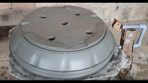 Practice turning pots, on large rotary tables