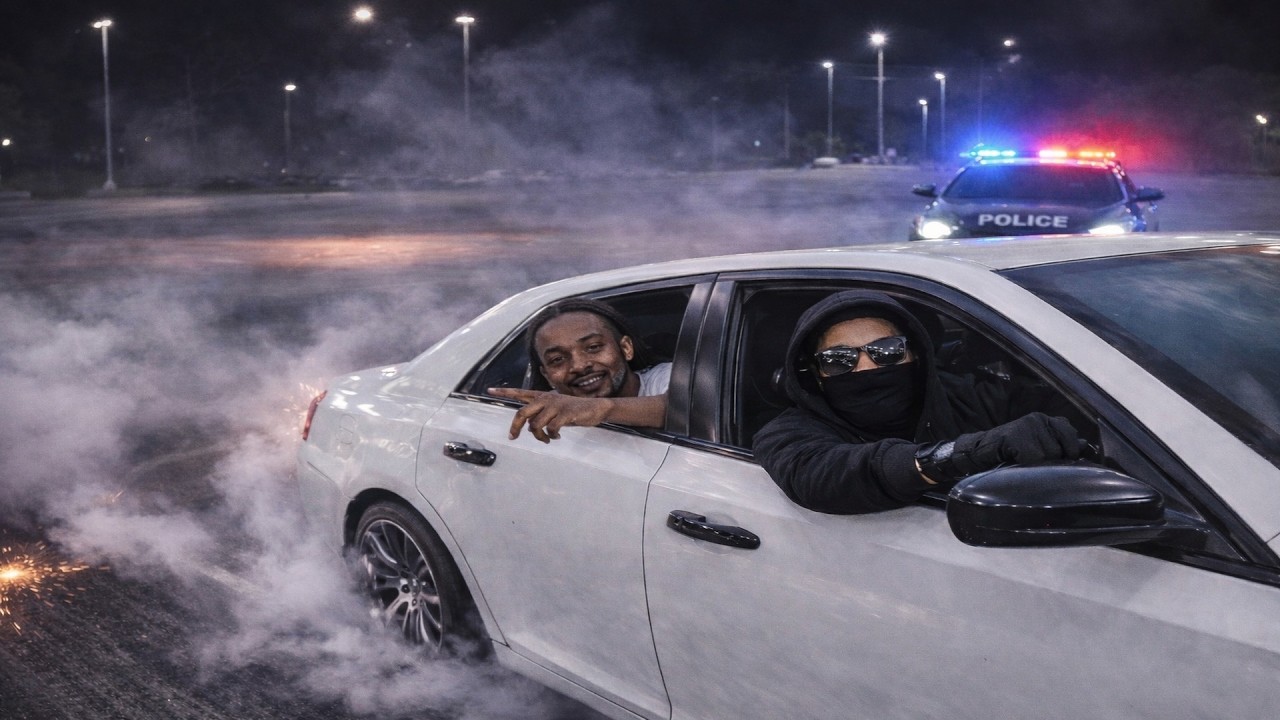 MY FIRST TIME SLIDING W DA BIPPERS.....(COPS SHOWED UP)