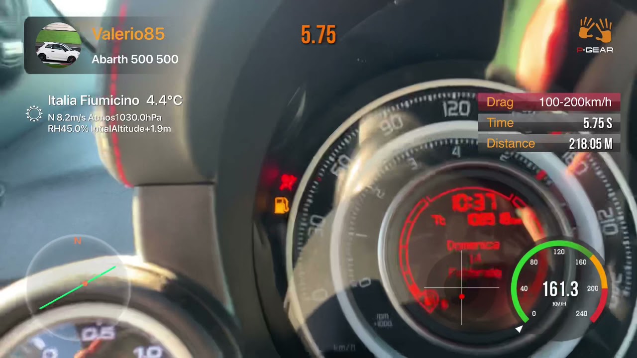 Abarth 500 100/200 pgear con 1446