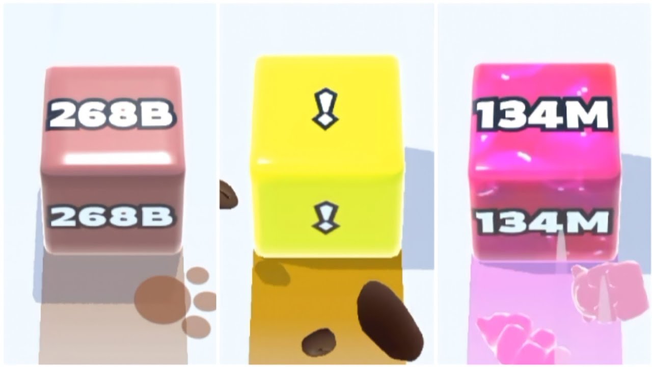 jelly run 2048 // i and 134m cubes YouTube