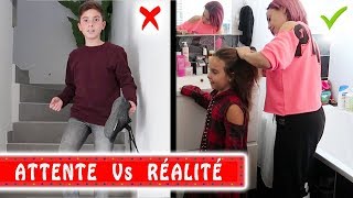 ATTENTE Vs RÉALITÉ : Routine du matin en famille