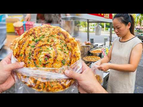 Mastering the Giant Scallion Pancake: Authentic Street Food Technique