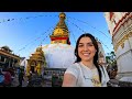 Exploring famous monkey temple in nepal swoyambhunath