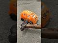 Rc mast little orange car sweet toy testing