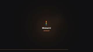 Minimal AI — Transform Your Webflow Site into an AI conversational experience in Under 2 Minutes
