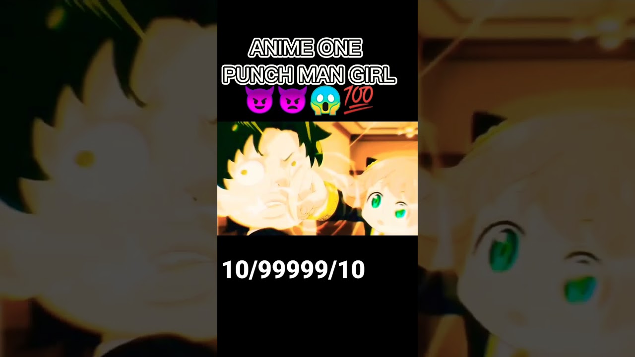 ANIME ONE PUNCH MAN GIRL OP MOMENT BEST PUNCH👿 ANIME 