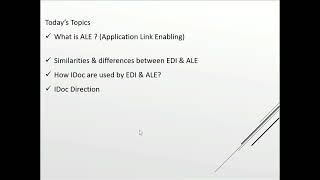 Lecture 2 EDI Vs ALE + IDoc Directions