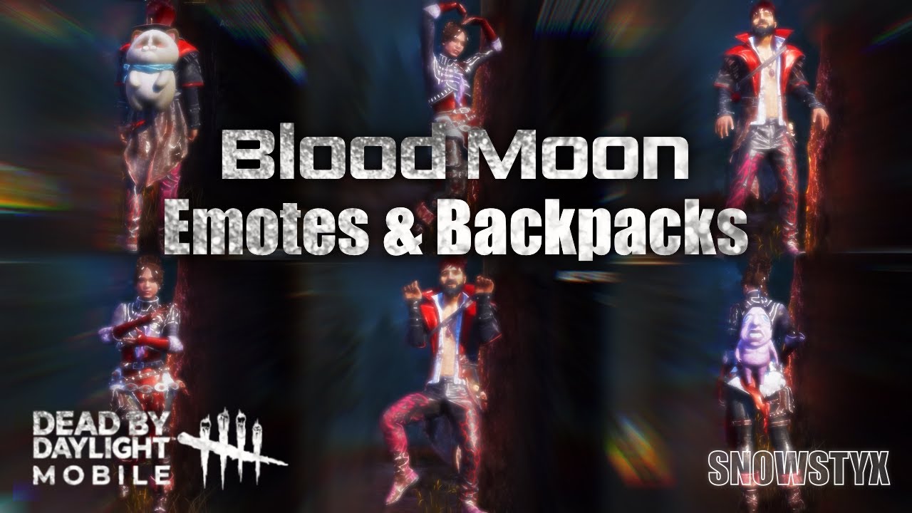 Blood Moon Skins - Emotes & Backpacks Showcase | Dead by Daylight ...