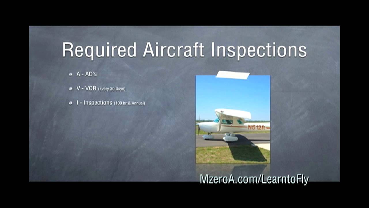 Learn to Fly - Required Aircraft Inspections - YouTube