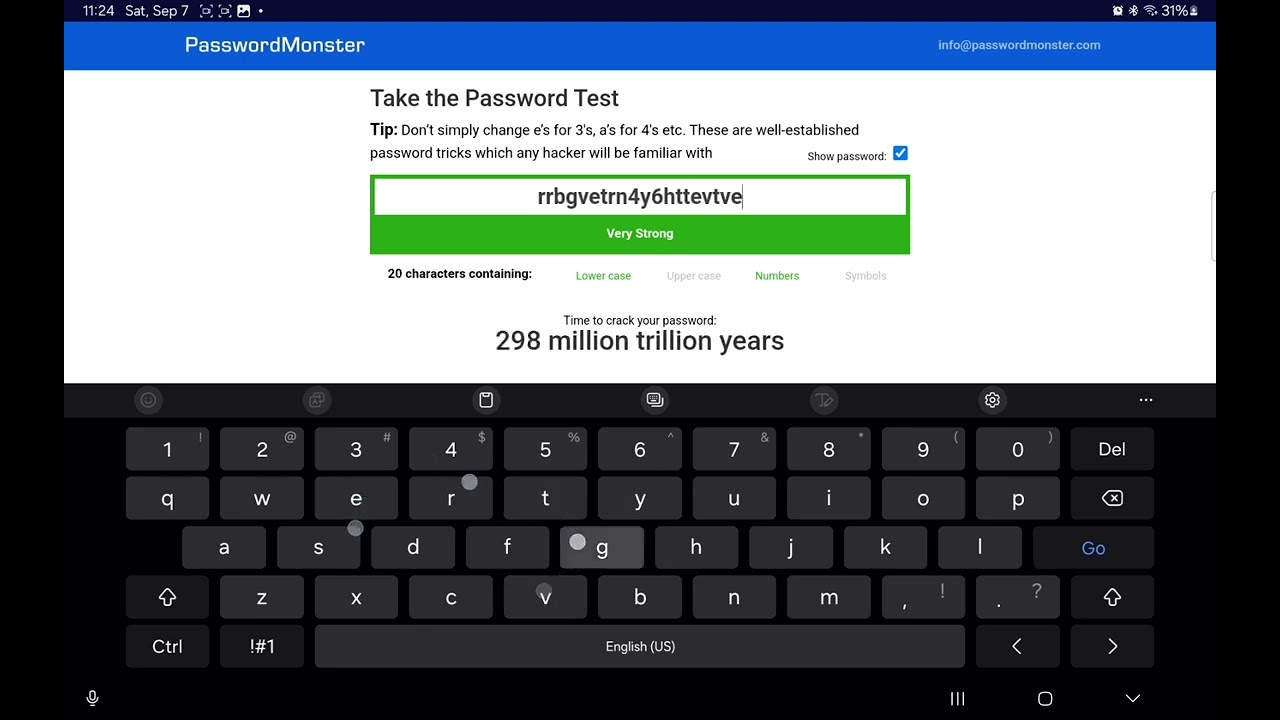 messing around in password monster again