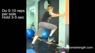 Ottawa personal training: Wall Marching Hold