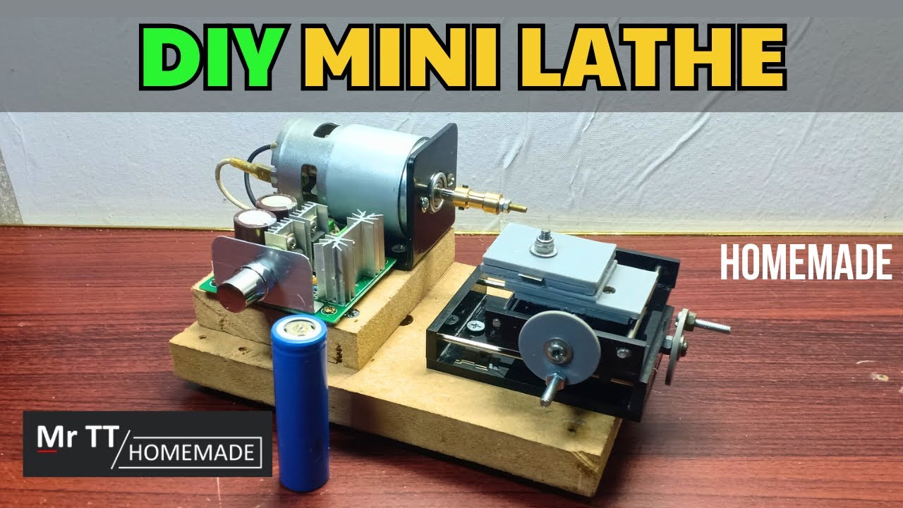 DIY mini lathe with 775 motor Mini lathe machine Mr TT Homemade